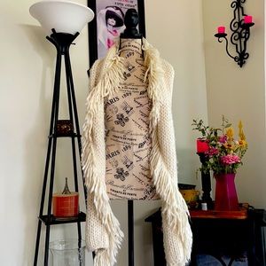 Steve Madden Cream Scarf